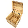 Rustic Mango Wood Storage Trunk - Beautifully Aged