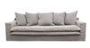 Keely Slipcover Sofa / Lounge Cement Colour 3 Seater