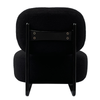 Black Bison Boucle Modern Occasional Lounge Chair