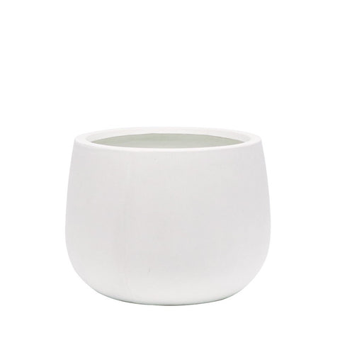 Ahuriri White Concrete Outdoor Planter - Medium