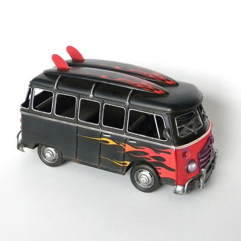 VW Kombi Combi Van "Flames" Model Ornament