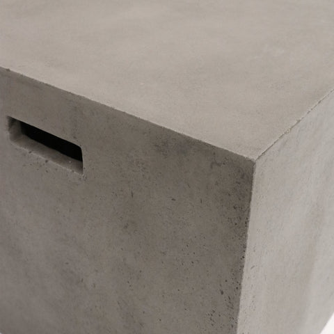 Concrete Cube Side Table / Stool Modern Rustic Minimalist Design