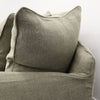 Lotus Luxurious Modern Slipcover Sofa / Lounge Armchair Khaki Colour