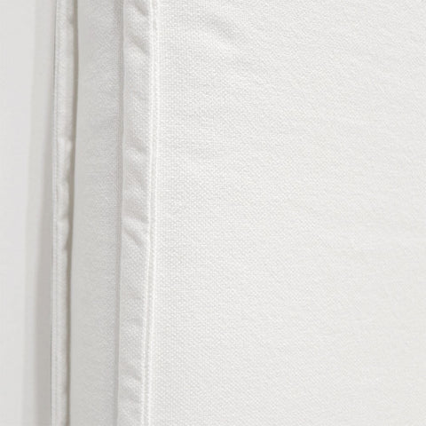 Queen White Linen Keely Bedhead Headboard - Sophisticated Chic