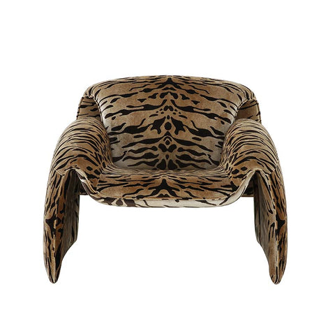 Utah Modern Animal Print Club Chair - Bold Statement Piece