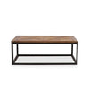 Reclaimed Pine Inlay & Steel Handcrafted Coffee Table - Exquisite