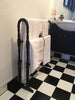 Natural Tan Wood Vintage Styled Bathroom Towel Rail Rack