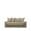 Keely Slipcover Sofa / Lounge Khaki Colour 2 Seater