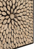 Large Square Abstract Crusoe Teak Branch Wood Wall Art Panel - Yakisugi Design