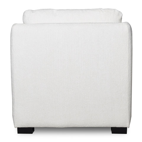 Quadria Ivory Chenille Modern Luxury Occasional Chair / Sofa Chair