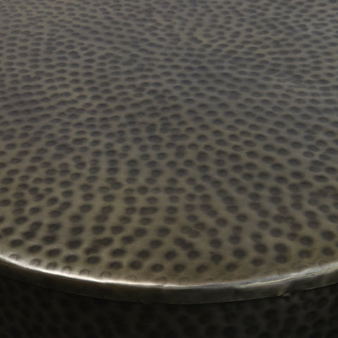 Bang Antique Brass Modern Geometric Metal Coffee Table