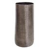 Cylindrical Black Smoke Aluminium Vase Decorative Showpiece Ornament