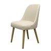 Genoa Wood Dining Chair - Cream Linen