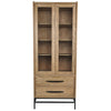 Carlton Charming Iron & Wood Storage Display Cupboard