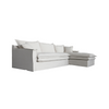 Orlando Chaise Sofa Lounge - Right Hand Variant & Natural