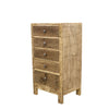 Mango Driftwood Tall Boy Wooden Chest of Drawers