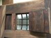 Pair Of Exterior Rustic Front Doors Sabino Mexican Wood & Hand Forged Iron Security Viewers