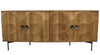 Cassie Carved Oak Sideboard Entertainment Unit Modern Coastal Chic