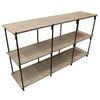 Industrial Chic Barrio Wood Sideboard / Entertainment Unit / Console Table - With Shelves