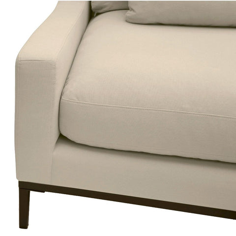 Azona Sophisticated Comfort Taupe Linen Sofa / Lounge