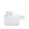Lotus Luxurious Modern Slipcover 2.5 Seater Modular Sofa / Lounge RH Chaise White Colour