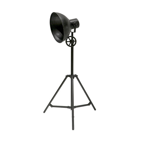 Chandri Tripod Industrial Chic Studio Light Style Floor Lamp Light - Black Rustic