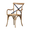 Bentwood Carver Artistic Oak & Rattan Armchair Dining Chair