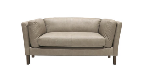 Modena Riverstone Leather Sofa / Lounge Two Seater