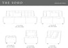 Soho Natural Modular Contemporary Sofa Corner Seat