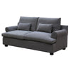 Lawrence Grey 3 Seater Linen Sofa / Lounge