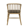 Ankara Wood & Black Leather Dining Chair / Occasional Chair