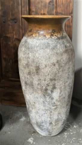 Jarron Pepino Ocre Decorative Mexican Outdoor Display Urn / Pot (85cm Height)