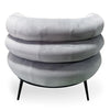 Ring Silver Velvet Modern Luxury Occasional Chair Designer Chair