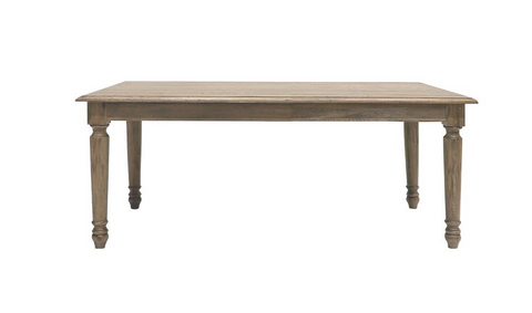 Cambridge Oak Wood French Country Farmhouse Chic Dining Table