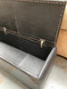 Crocodile Print Leather Chest / Rectangular Coffee Table With Gothica Embellishments