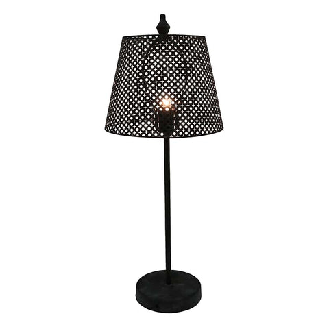 Modern Art Cutout Metal Table Lamp