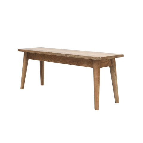 Vaasa Scandinavian Chic American Oak Bench Seat 118cm