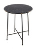 Industrial Side Table / Bistro Table Shabby Chic Metal (Black)