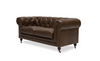Stanhope Chesterfield Luxury Nutmeg Leather Sofa / Lounge