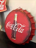 Old Style Coke Coca Cola Bottle Cap Shaped Wall Art Sign