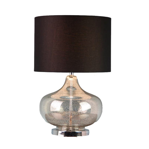 Mercury Mottled Glass Modern Geometric Table Lamp Light