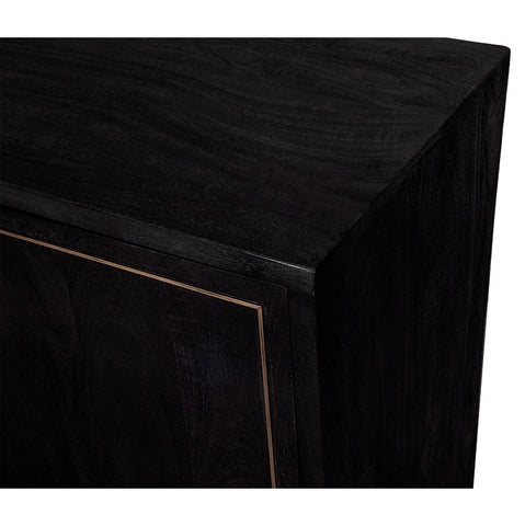 Luxurious Petra Mango Wood & Brass Chic Sideboard / Entertainment Unit