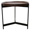 Richmond Dark Oak & Iron Geometric Side Table