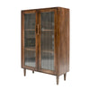 Tate Retro Display Cabinet Sideboard With Reeded Glass Design - Very Chic