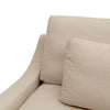 Taupe Linen 3.5 Seater Azona Sophisticated Comfort Sofa / Lounge