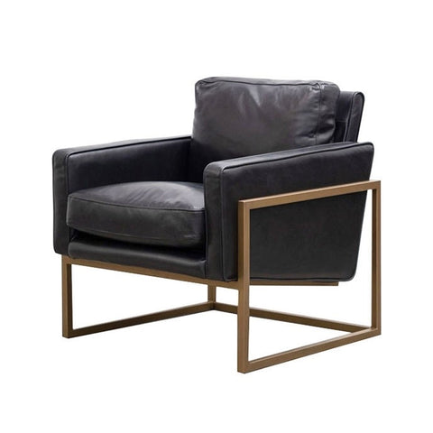 Davie Modern Art Leather Armchair / Occasional Chair