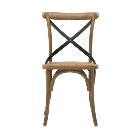 Bentwood Artistic Natural Oak & Rattan Crossback Dining Chair