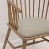 Ankara Wood & Desert Linen Dining Chair / Occasional Chair