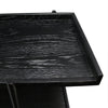 Fresno Geometric Black Oak Wood & Iron Sideboard / Bookcase / Shelving Unit