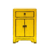 Shabby Chic Oriental Yellow Bedside Table Sideboard Table / Lamp Table